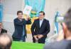 El gobernado Valdés inauguró las defensas en Paso de la Patria