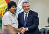 Evo Morales llegó a la Argentina y el Gobierno le otorgará el estatus de refugiado