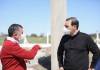 Valdés de recorrida en el sureste provincial, visitó una cooperativa e inspeccionó obras viales y de energía
