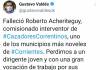 Condolencias por el fallecimiento del Comisionado Interventor de Cazadores Correntinos
