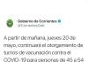 Turnos de vacunación: de 45 a 54, mayores de 55 y segundas dosis de Sinopharm