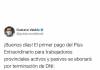 Valdés anunció el primer pago del Plus Extraordinario