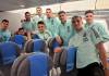 El plantel del seleccionado argentino llegó a Ezeiza después del bochorno de Brasil