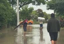 27 familias evacuadas en San Luis del Palmar