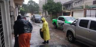 Corrientes soportó un fuerte temporal con abundantes lluvias