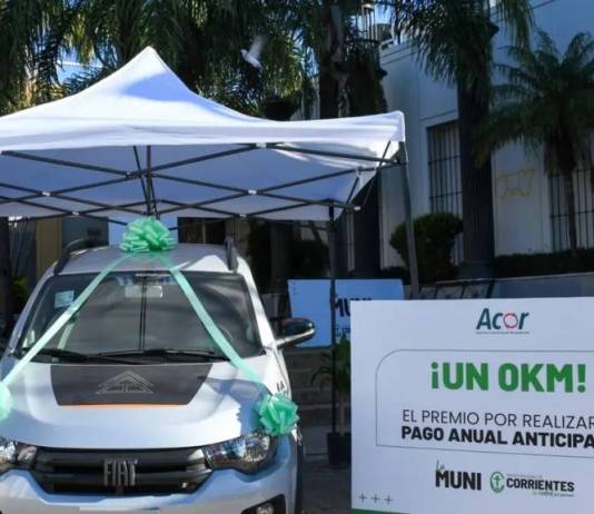 Acor entregará un 0 km a una contribuyente por el pago anual anticipado